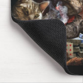 Katzen, die Poker spielen Mousepad (Ecke)