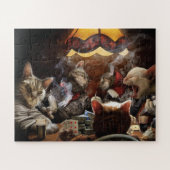 Katzen, die Poker spielen Puzzle (Horizontal)