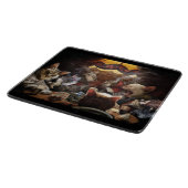 Katzen, die Poker spielen Schneidebrett (Ecke)