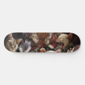 Katzen, die Poker spielen Skateboard (Horizontal)