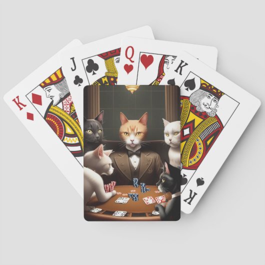Katzen, die Poker spielen Spielkarten (Rückseite)