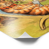 Katzen, die sich im Ground von Napsbury von Wain e Fotodruck (Ecke)