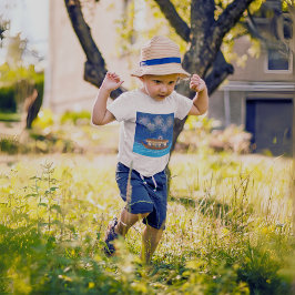 Katzen, die sich in Feuerwerken erfreuen, an Bord Baby T-shirt