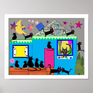KATZEN, DIE überall HERRSCHEN Poster
