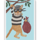 Katzen-Dieb Aufkleber (Vorderseite)