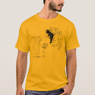 Katzen dirigieren Chor Vintage Louis Wain T-Shirt