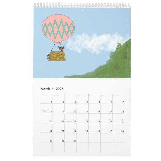 Katzen Doing Stuff 12 Monate Kalender (Mär 2026)