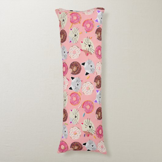 Katzen & Donuts Kissen (Vorderseite Vertikal)