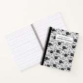 Katzen Doodle Schwarz-Weiß-Notebook für Kinder Notizblock (Innenseite)