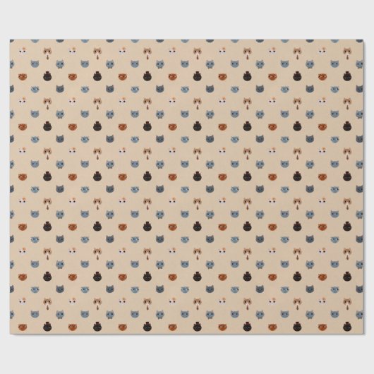 Katzen (Doppelperle Lusta) - Geschenkpapier (Flach)
