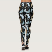 Katzen-Druck-Leggings Leggings (Rückseite)