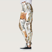 Katzen Druckmuster 01x4 Leggings (Links)