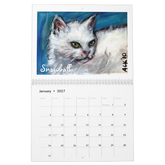 Katzen durch Kalender Angies 2012 (Jan 2027)