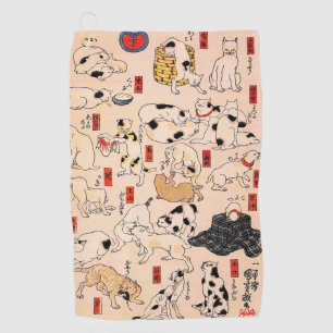 Katzen durch Utagawa Kuniyoshi Golfhandtuch