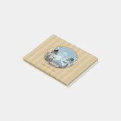 Katzen & Eiffelturm – Paris JoyNotes 4" x 3" Post-it Klebezettel (angewinkelt)