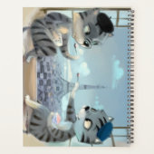 Katzen & Eiffelturm – Paris Wochenplaner (Rückseite)