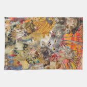 Katzen ein viel-Geschirrtuch Küchentuch (Horizontal)