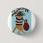 Katzen Einbrecher Button (Vorderseite)