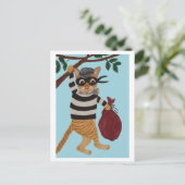 Katzen Einbrecher Postkarte (Stehend Vorderseite)