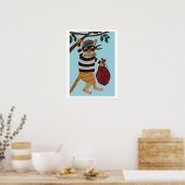 Katzen-Einbrecherin Poster (Küche)