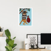 Katzen-Einbrecherin Poster (Heimbüro)