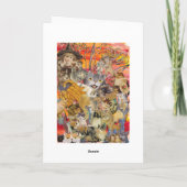 Katzen eine große Grußkarte Karte (Rückseite)