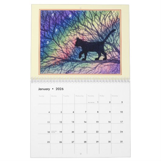 KATZEN! Eine Katze im Monat Kalender (Jan 2026)