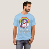 Katzen-Einhorn magisches Caticorn T-Shirt (Vorne ganz)