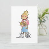 Katzen Einladung (Stehend Vorderseite)