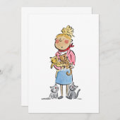 Katzen Einladung (Vorne/Hinten)