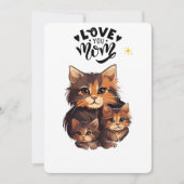 Katzen-Einladungsdesign Einladung (Vorderseite)