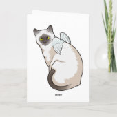 Katzen Engel Flügel Karte (Rückseite)