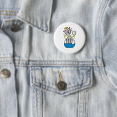 Katzen-Engel-Knopf Button (Beispiel)
