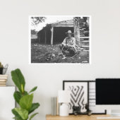 Katzen essen aus einer Kaffeemaschine Poster (Heimbüro)