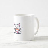 Katzen essen Sushi Kaffeetasse (VorderseiteRechts)