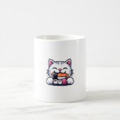 Katzen essen Sushi Kaffeetasse (Mittel)