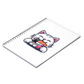 Katzen essen Sushi Notizblock (Linke Seite)