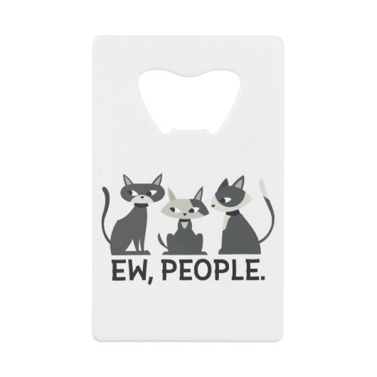 Katzen, Ew, Leute Geldbeutel Flaschenöffner (Vorderseite)