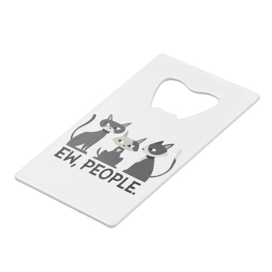 Katzen, Ew, Leute Geldbeutel Flaschenöffner (Vorderseite Schrägansicht)