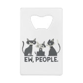 Katzen, Ew, Leute Geldbeutel Flaschenöffner (Rückseite)