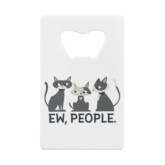 Katzen, Ew, Leute Geldbeutel Flaschenöffner (Rückseite)