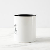 Katzen, Ew, Leute Zweifarbige Tasse (Mittel)