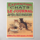 Katzen Exposition Werbung Vintage Poster (Vorne)