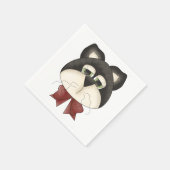 Katzen Face Paper Napkins Serviette (Ecke)