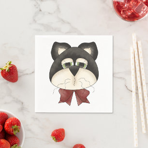 Katzen Face Paper Napkins Serviette