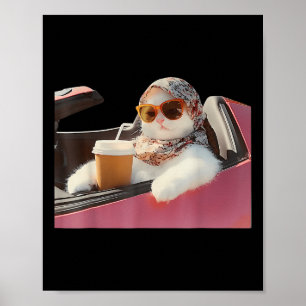 Katzen-Fahren-Meme-Wut Verzehrt Mich Dummer Humor  Poster