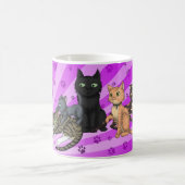 Katzen-Familie Kaffeetasse (Mittel)