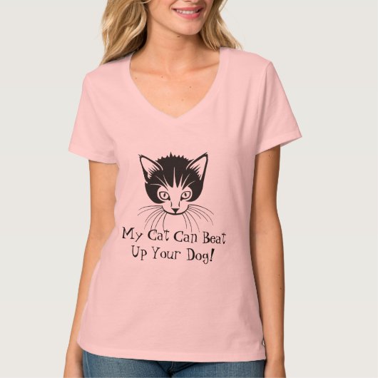 Katzen-Fan-T - Shirt (Vorderseite)