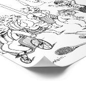 Katzen (Farbbild), Louis Wain Poster (Ecke)