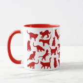 Katzen Farbe Rot Tasse (Links)
